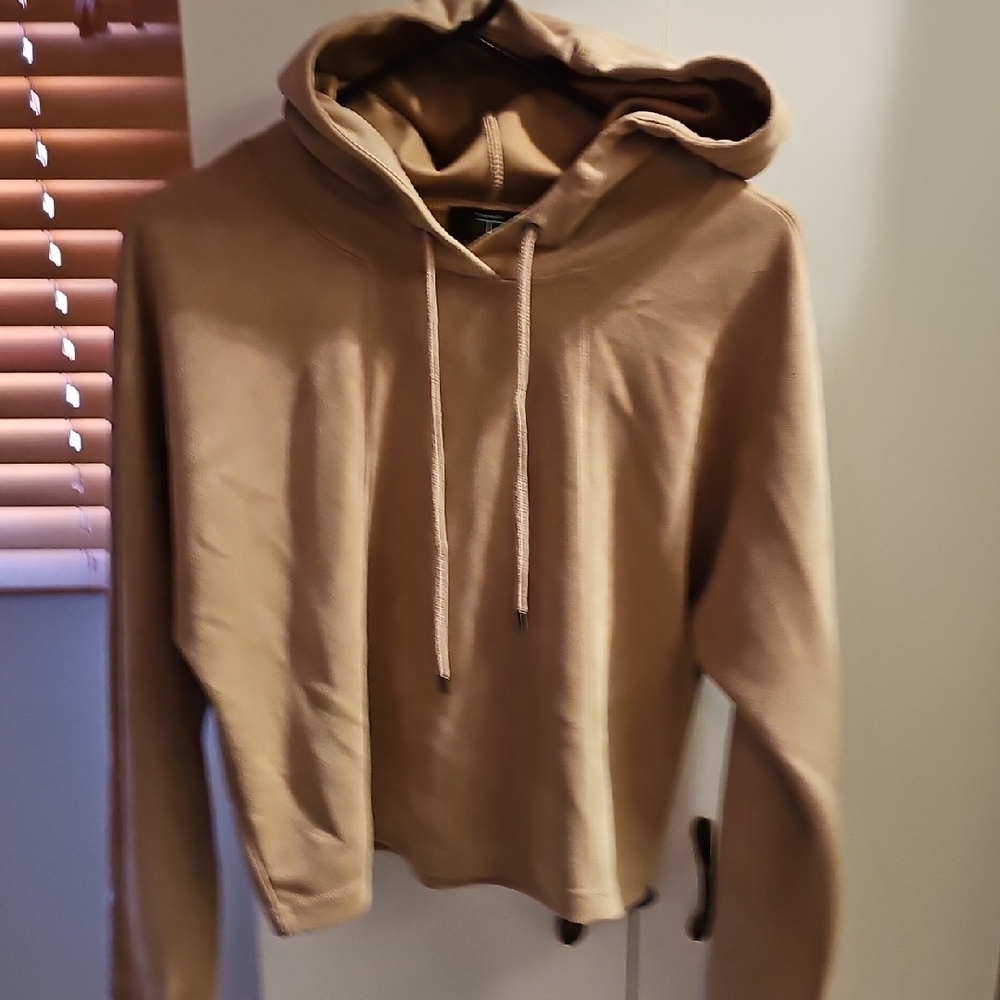 Tan suede Hoodie
